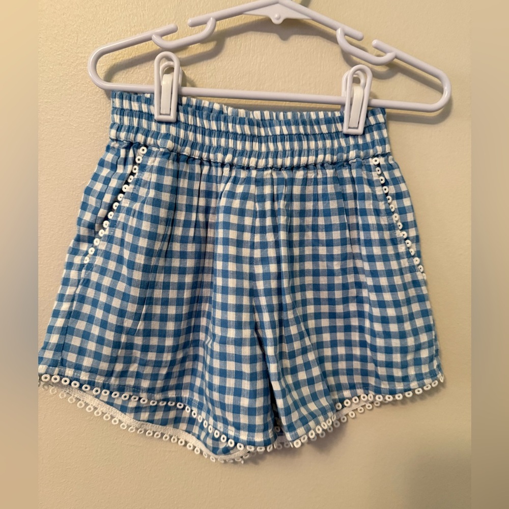 Roller Rabbit Blue Checkered Shorts - Picture 1 of 3